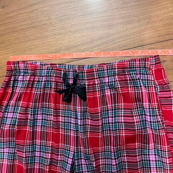 Victoria Secret Pajama Set XL Plaid Cotton Blend New NWT Long Sleeve Top Pants - Picture 9 of 16